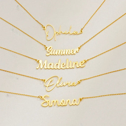 CURSIVE CUSTOM BABY NAME NECKLACE