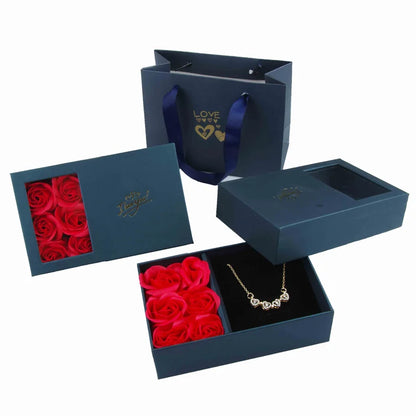 GIFT BOX IMMORTAL FLOWER JEWELRY NECKLACE