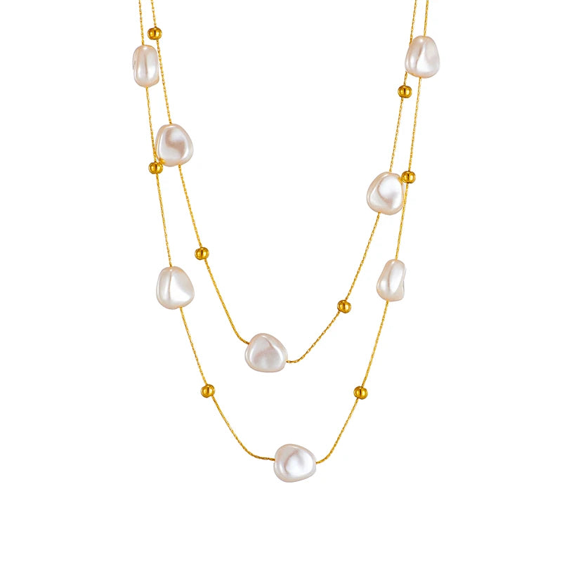 LARGE PEARL PENDANT NECKLACE