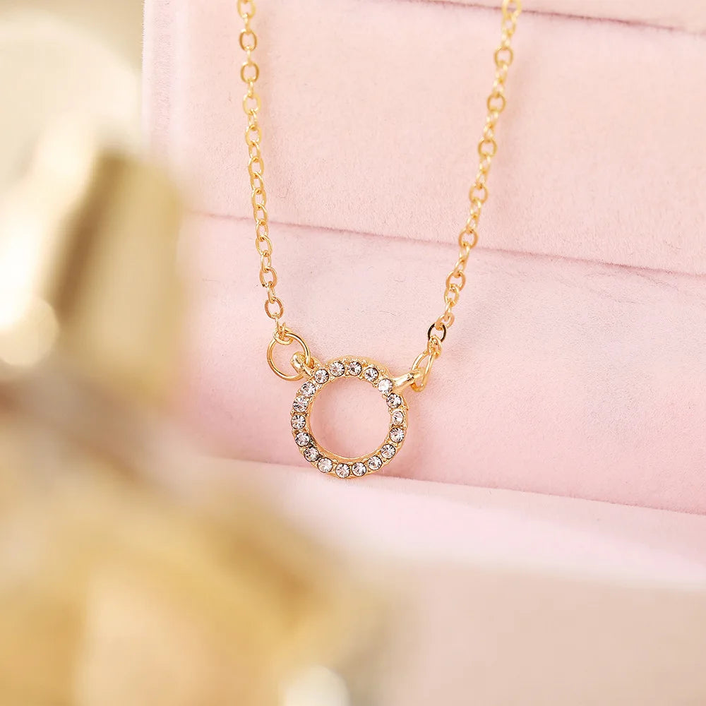 ELEGANT GOLD JEWERLY CRYSTAL