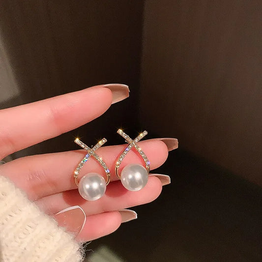 NEW ELEGANT PEARL EARRINGS