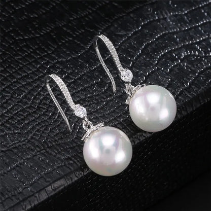 BRIDESMAID PEARL DANGLE EARRINGS