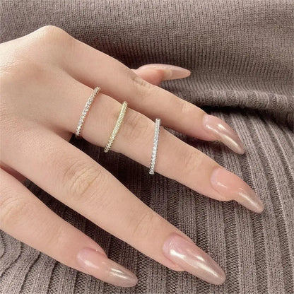 TINY DELICATE PAVE RING