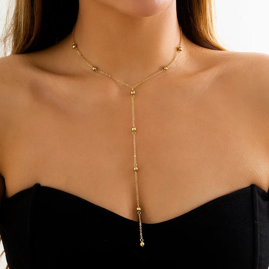 INGEMARK LONG TASSEL NECKLACE