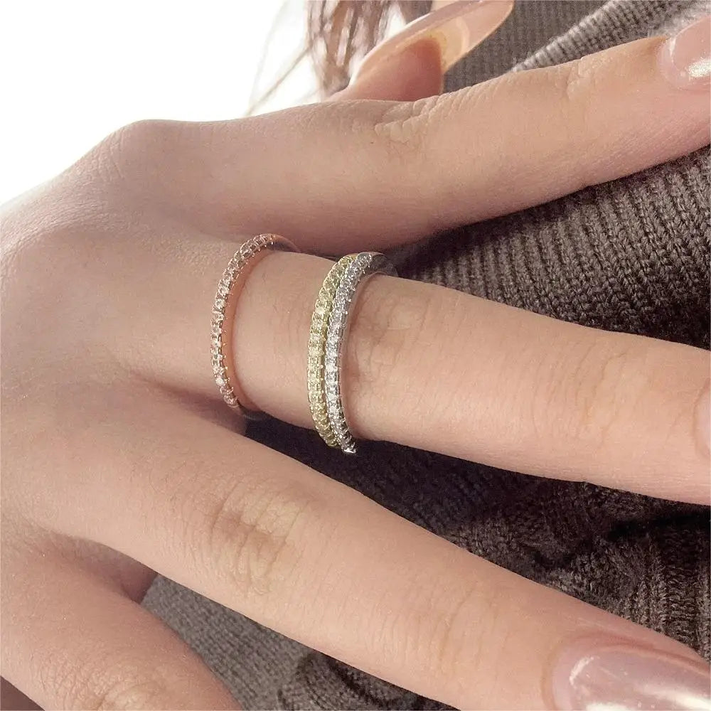 TINY DELICATE PAVE RING