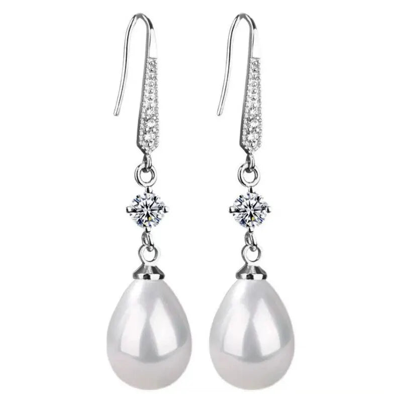 BRIDESMAID PEARL DANGLE EARRINGS