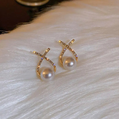 NEW ELEGANT PEARL EARRINGS