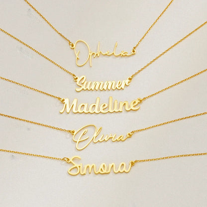 CURSIVE CUSTOM NAME NECKLACE