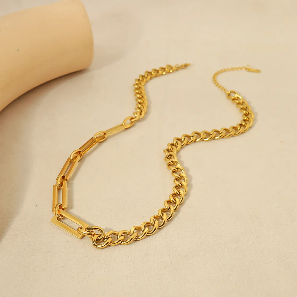 SPLICE CHAINS CHOKER NECKLACE