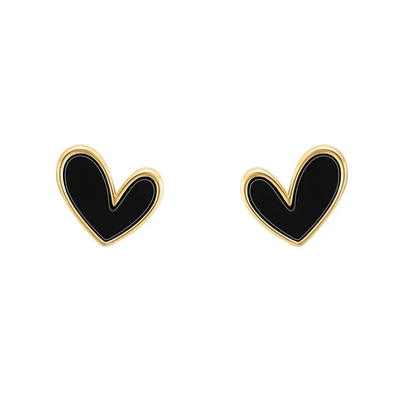 NEW HEART BLING ZIRCON EARRINGS ((EDITAR))