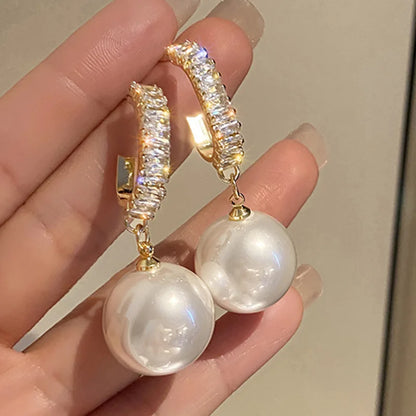 NEW CLASSIC ELEGANT PEARL EARRINGS