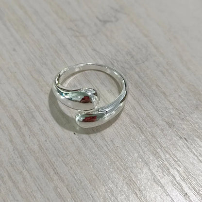 SMOOTH DOUBLE BALL BEADS RING