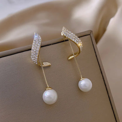 NEW CLASSIC ELEGANT PEARL EARRINGS